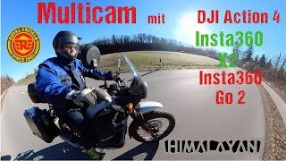 Wintertour mit Himalayan zum TÜV | Multicam mit DJI Action 4 & Insta360 X2 & Go2 | Himalayan 452