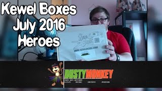 Kewel Boxes July 2016| Unboxing | Themed Heroes!