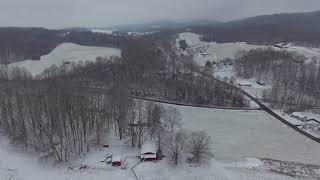 Snowy Winter Flight in Washington County VA