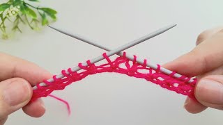 🔥Very unique knitting stitch! Easy and Beautiful Knitting Pattern