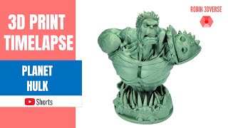 ☝️ 3D Printed Planet Hulk || Ender 3 Pro Timelapse #Shorts