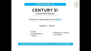 CENTURY 21 - Capital Real Estate - Apartamento en Venta -Madelena- Bogotá