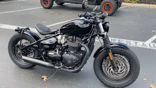 Contra Costa Powersports-Used 2019 Triumph Bonneville Bobber 1200cc w/ABS retro sport motorcycle