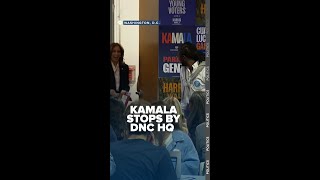 Kamala Harris makes a stop at the DNC in Washington, D.C.