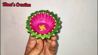 Diya Decoration Idea 2021|Diya Decoration Idea for competition| How to decorate diya at home🤔|diwali