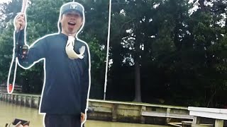 LUCKY CATCH WHILE DOCK FISHING (Jon Boat)