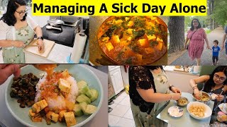 Life Main First Time I Was So Sick 😥 | Sick Day Routine With Toddler | Simple Living Wise Thinking