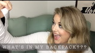 What's in my backpack? | Fashion Friday