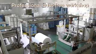 Customized PP Spunbond  Spunlace Non Woven Fabric workshop show