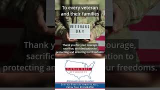 Happy Veterans Day from Justice First Attorneys