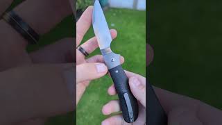 RoseCraft Blades Clinch River Button Lock Black Micarta Pocket Knife RCMT005-BK ASMR