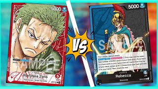 OP04 Rebecca murders Zoro || One Piece TCG Tournament commentary