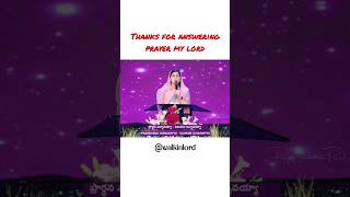 Thanks for answering prayer my lord - Jessy Paul || Raj prakash Paul songs