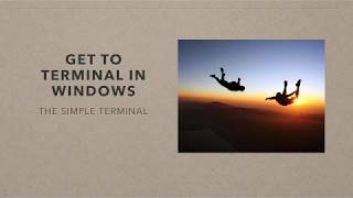 How Get Into Terminal in Windows