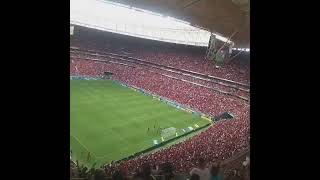 Torcida do Botafogo calando os flamenguistas no Estádio Mané Garrincha - DF