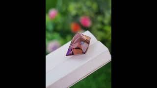 Vibrant Purple and Yellow Natural Ametrine Gemstone | 27.00 ct Fancy Cut