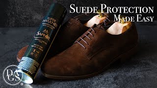 How to WATERPROOF Your SUEDE Leather Shoes | Saphir Renovateur & Super Invulner Review