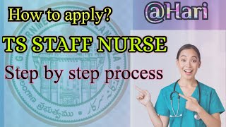 #Telangana #Staffnurse online application process. for more information 👇👇