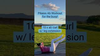 Pilates Abs for the busy! 🔥 taken from a class that’s coming soon🫶🏻 #pilatesabs #pilates #shorts