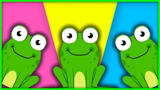 5 Little Speckled Frogs | Classic Nursery Rhyme Sing-along with Lyrics!