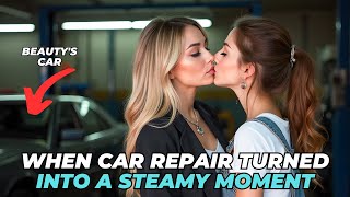 While I Was Fixing This Beauty's Car, Her Hands Were Mischievously on My Butt... Lesbian Story