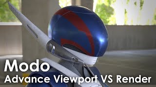 Modo Advanced Viewport vs Native CPU Render