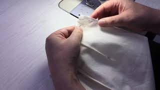 Sewing the waist facing for an invisible zip on a skirt