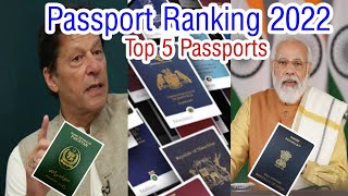 Pakistani Passport Ranking me kitny number par hai - World's top 5 passport - Passport ranking 2022