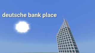 how to build Deutsche bank place minecraft tutorial