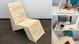 Sillón Moderno de Madera Muy Bonito - Tutorial de Carpintería