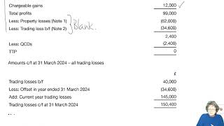 Chapter 17 Tax Adjusted Losses – Companies (part 1) -  ACCA TX-UK Taxation (FA 2023)