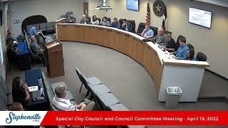 4/19/2022 - Special City Council and Council Committee Meeting