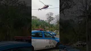 Piloto de helicóptero sequestrado, em luta corporal tenta pousar no batalhão da polícia militar