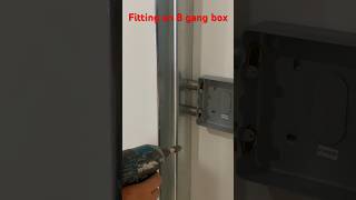 Fit an 8 gang box #apprenticeelectrician #electrical #fyp