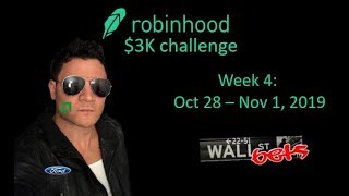 Week 4 of the Robinhood $3K Challenge I WallStreetBets