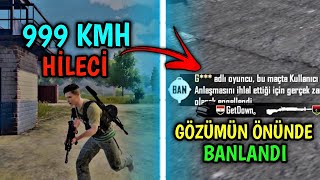 999 KMH  HIZLI HİLECİYE DENK GELDİM 🚶 (Canlı Canlı Ban Yedi) - Pubg Mobile