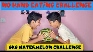 6 KG WATERMELON CHALLENGE by twins boy II FRUITS EATING CHALLENGE II Rudrax twins II