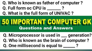 30 Important Computer GK Questions and Answer | Computer Quiz Question | Computer Awareness