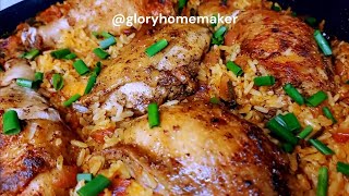 One Pot Juicy Chicken Jollof Rice You Will Get Thumbs Up From Everyone | Glory Homemaker