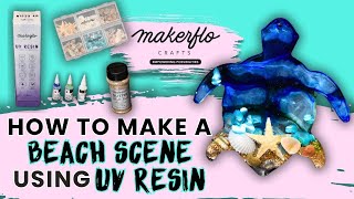 Making a Beach Scene with UV Resin! | Step by Step Guide