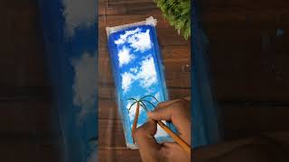 Bookmark Painting | Acrylic Painting Tutorial #shorts