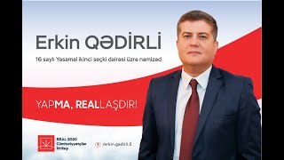 16 saylı Seçki Dairəsindən namizəd Erkin Qədirlinin 2010-cu il parlament seçkilərində İTV-də çıxışı