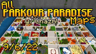 completing ALL the Paradise Parkour adventure maps w/ Chazm | 9/6/22 gamerboy80 VODS