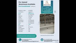 5000SQ FT PRE-LEASED WAREHOUSE AVAILABLE FOR INVESTMENT IN BHIWANDI FOR HIGH RETURN RENTAL INCOME