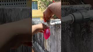 🌈🫧🦄😎 Ballon Slow motion Experiment|#shorts