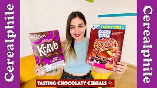 #Cerealphile tasting and rating Chocolaty cereals- Brownie Crunch and Krave Double Chocolate #cereal