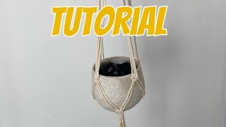 Tutorial PORTA MACETAS de macramé fácil y rápido 🧶