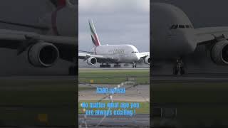 A380 Exciting Arrival at MAN #aviation #planespotting #landing #airport