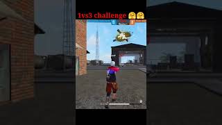 1vs3 challenge in free fire shorts video #freefireshortsvideo #viralshortsvideo #Shorts #freefire