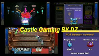 Season ACS Rewards 🏆 Castle Crush Gameplay 🏰 New Season Start 😱@castlegamingbydz 🙏